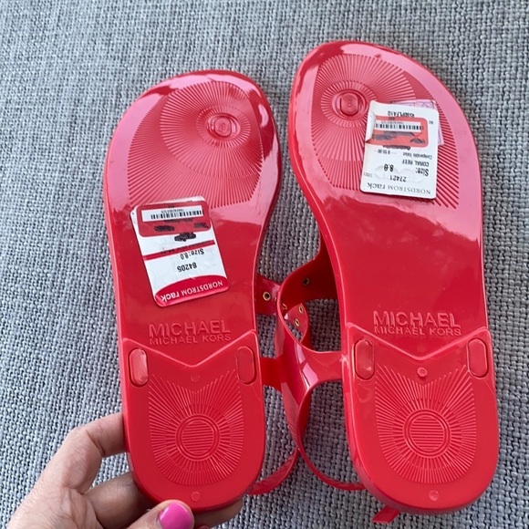 Michael Kors Red Sandals - Picture 3 of 8